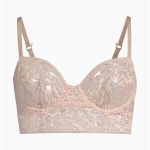 Free People intimately Sorento Demi Longlinelight sand Bra size 32 D NWT $58